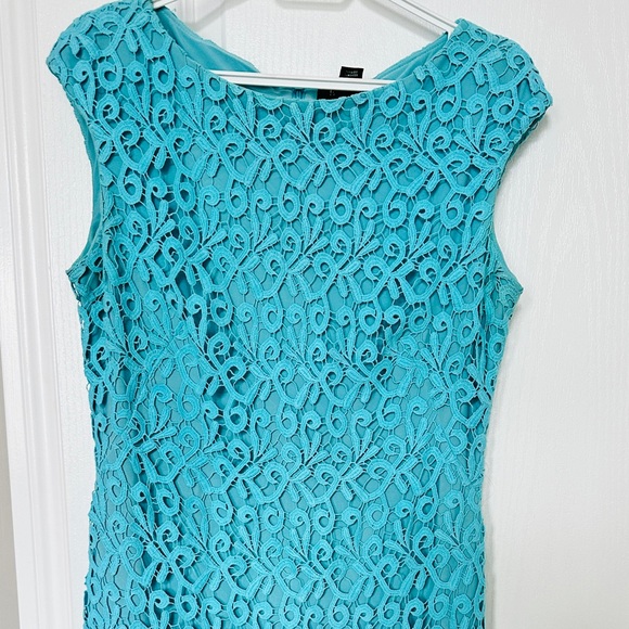 Ralph Lauren dress turquoise lace - Picture 1 of 4